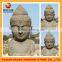 hand carved high quality marble buddha head statue