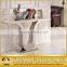 U Shape Marble Mirrored Console Table