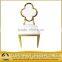 Leather back armless wedding party modern chair