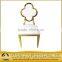 white pu golden chair romantic wedding chair