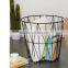 Metal Wire Storage Basket With Lid