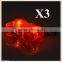 LED Red Pet Bone Collar Tag Safety Blinking Light Dogs Keychain Plastic Generic