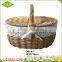 Custom cheap hand woven wicker empty picnic basket wholesale