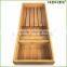 Bamboo knife tray for drawer Homex BSCI/Factory