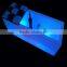 PP plastic led ice bucket with opener for beer