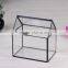 Handmade Geometric Vase Graden Decor Flower Pot Modern Artistic Clear Glass Plant Terrarium