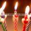Love Heart Colour Screw Thread Birthday Candle Wholesale