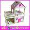 2016 New fashion children wooden dollhouse kits for sale W06A082