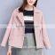 Latest Design Double Breasted Woolen Cashmere Short Coat Women