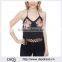 Wholesale Polyester Tank Tops Embroidered Fringe Halter Tank Women Embroidered Tops