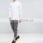 New Design Long Sleeve Cutaway Collar Mens Pre-Shrunk 97% Cotton 3% Elastane Lightweight Check Skinny Fit Casual White Shirts