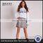 MGOO 2017 Latest Design Custom Made Women Christmas Jumper White Cropped Sweater Long Sleeve
