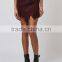 Popular 2016 Angled Wrap Airtex Mini Skirt Wine Elegant Skirts Curly Willow Table Skirts