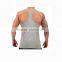 Professional cotton men's fitness athletic muscle sports running tank top ,gym singlets Y back stringer tank tops wholesale