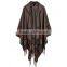 Korean style 2017 new year female scarf coloful stripes jacquard 100%ACRYLIC material 130*150cm women travel cappa