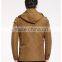 Mens Detachable Hood Padding Leisure Travel Jacket