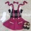 New Stylish Boutique Long Sleeves Top And Skirts Toddlers Summer Outfit 2 Piece Set Clothes