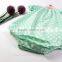Summer Wholesale Newborn Baby Clothes Short Sleeve Green Dots Fashion Handmade Romper
