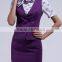 Popluar customized logo design China factory flight attendant uniforms for women