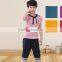 Custom Cotton and Polyester Blend Simple Pattern OEM Design Strip Kids Sport School Uniforms Wholesale