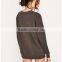 Black Long Sleeve Wholesale Cheap Price Crewneck Women Sweatshirt