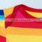 2017 hot sell Rainbow stripes baby rompers for 1-2 YS , romper+headband+one pair of shoes