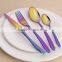 high quality 304 stainless steel spoon knife / nsq titanium plate stainless steel spoon /fancy dinnerware tableware