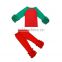 Adorable Christmas set clothing ruffle raglan blanks shirts with icing leggings outfits clothes sets