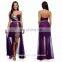 Women's Purple Rhinestone Beaded Sheer-overlay cocktail dress, formal gown homecoming prom dress