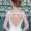 Sexy Size Available Beaded Sleeveless Open Back Ruffled Skirt Court Train Tulle Wedding Dress Bridal Gown