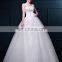 New Sleeveless Slim Wiast Ball Gown Long Trails Wedding Dresses Plus Size Floor Length Bride Dress