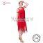 L-11306 Jazzy Fringe Camisole Dress For Latin Rumba Fringe Salsa Dress
