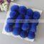 High quality rex rabbit fur ball real fur pom poms for hats