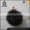 Factory direct real fur pom pom ball fur balls keychain