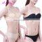 New arrival Underwire Solid Black backless push up wholesale strapless silicone bra