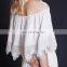 T-D051 Elegant Off-Shoulder White Party Elegant Maxi Women Dresses