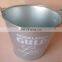 Personalized Smooth Zinc Ice Bucket Stainless Steel for Beer