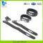 Cable organizer self-locking hook and loop fastener straps