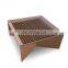 Mini Outdoor Corten Steel BBQ Fire Pit with grill