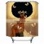Best Seller Products Iridescent Glitter Black Girl Magic Shower Curtain with African Afro Queen Style