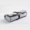 custom logo folding and cheap soft felt eyeglasses bag sunglasses pouch case wholesale with PU leather strip