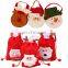 Fancy Santa Claus nonwoven fabric felt tote christmas candy bags