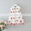 A0248# summer toddler Kids Baby Girls dress kids cherry party dress girls pearl formal clothes