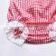 2019 new Baby Bodysuit Baby Climbing Suit Baby Plaid Lace Bodysuits Girl Backless Bodysuit Onesie