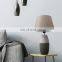 Nordic living room decoration brown table lamp wholesale cheap exquisite ceramic bedside lamp