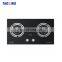 Good Quality kitchen High Sterngth 2 Burners Gas Stove Glass
