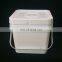 HDPE plastic pail packaging 4 liter pail for food use