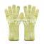 2-layer long aramid 500 degree grill high temperature and heat resistant gloves