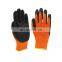 Orange Work Rubber Coated Working Slip Resistant Heavy Duty Knit Terry Safety Construction Gardening Winter Hand Gloves