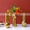 Light luxury golden simple home dining table flower arrangement ceramic vase decoration ornaments